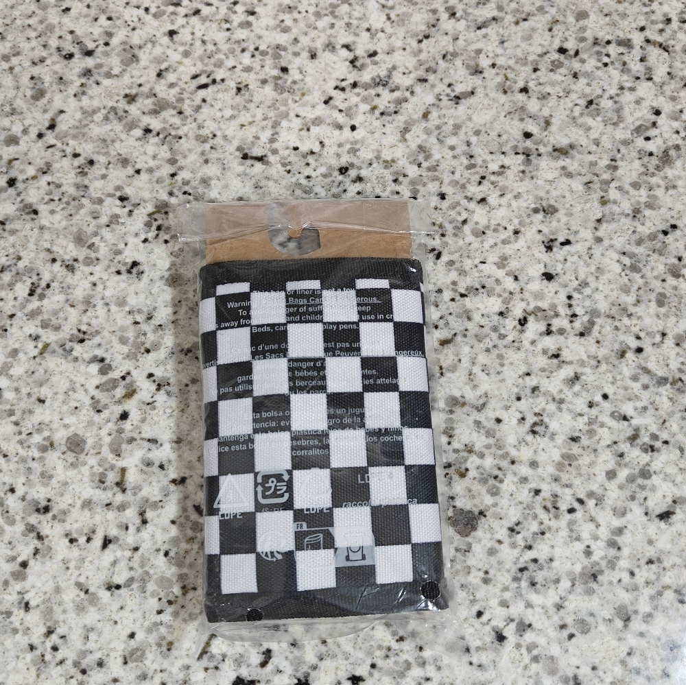 NEW Vans Slipped Checkerboard Wallet (Black/White) - Picture 4 of 7